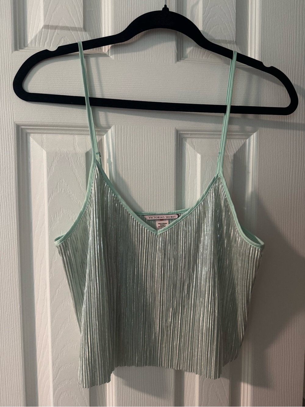Victoria's Secret Mint Green Pleated Cami